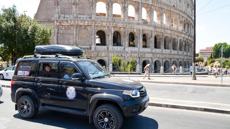 Ульяновцы совершили автопробег в Италию на автомобилях УАЗ